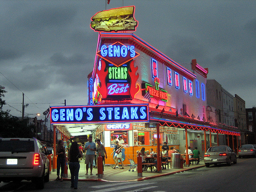 Pat's or Geno's Philly Cheese Steak?  (Mystery Solved...which is Best?)